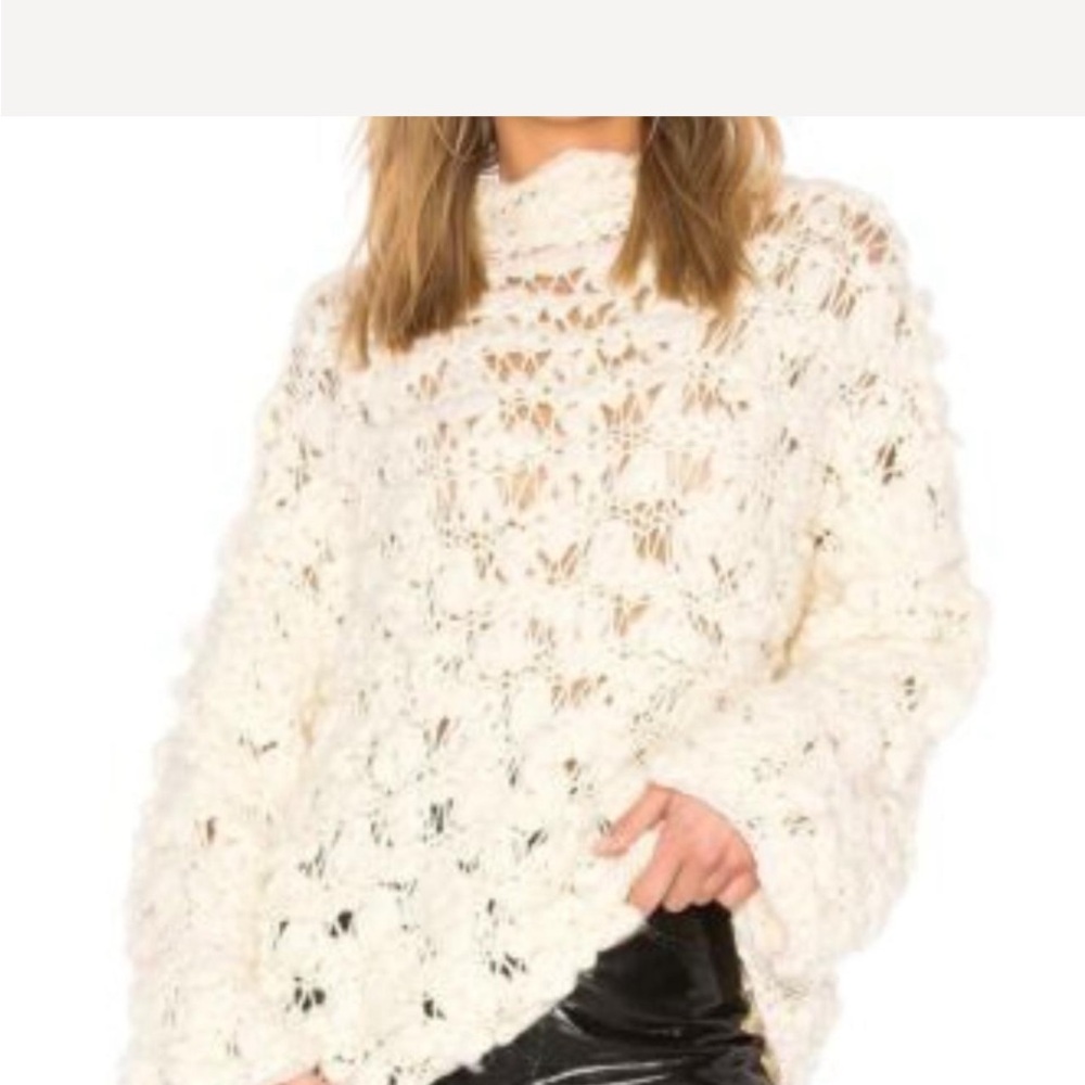 For Love And Lemons Cream Chunky Knit Sweater